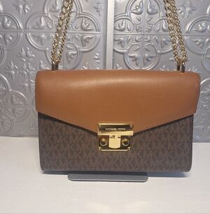 Michael Kors Rose Medium Logo Shoulder Bag